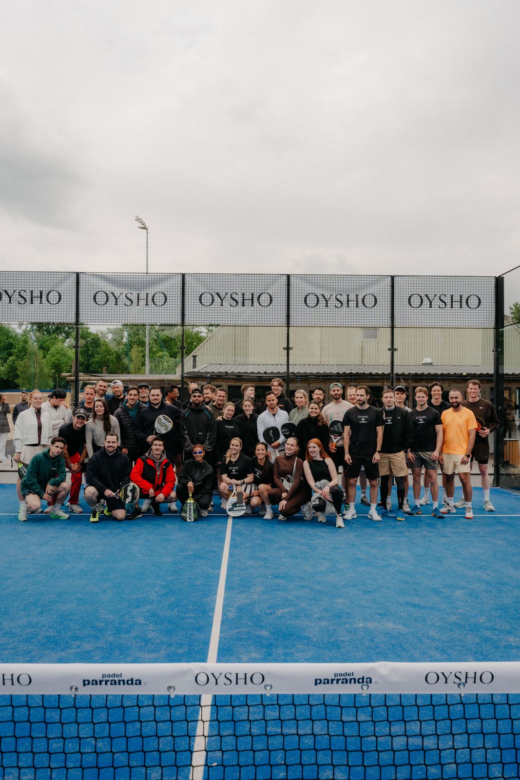 All tournament players on the OYSHO court in Amsterdam